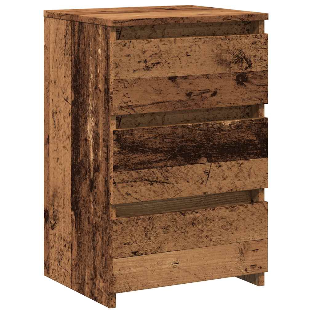 Comodini Legno Antico 2 pz 40x35x62,5 cm in Legno Multistrato