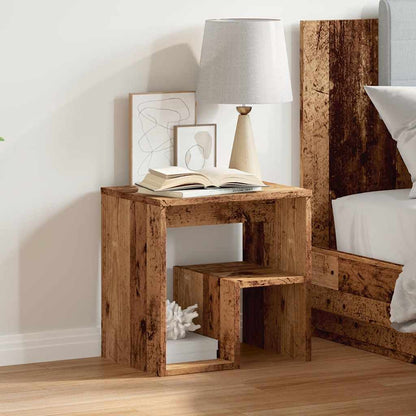 Comodino Legno Vecchio 40x30x40 cm in Truciolato