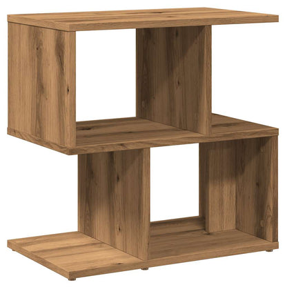 Comodini 2pz Rovere Artigianale 50x30x51,5 cm Legno Multistrato