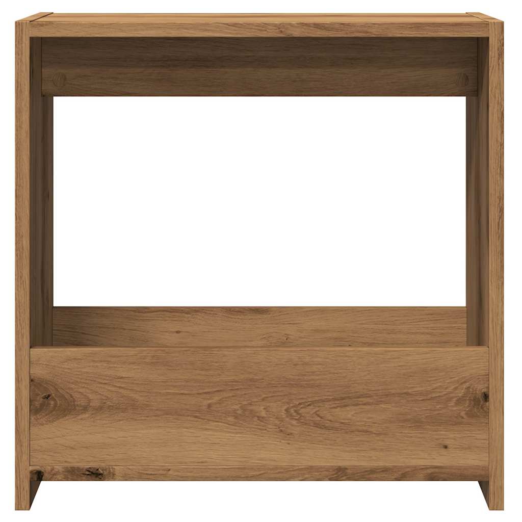 Tavolino Rovere Artigianale 50x26x50 cm in Legno Multistrato