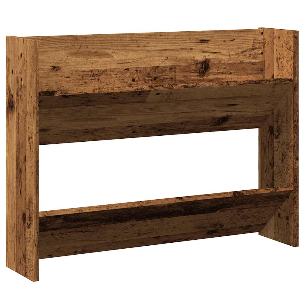 Scarpiera a Muro Legno Antico 80x18x60 cm in Truciolato