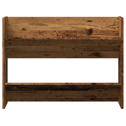 Scarpiera a Muro Legno Antico 80x18x60 cm in Truciolato