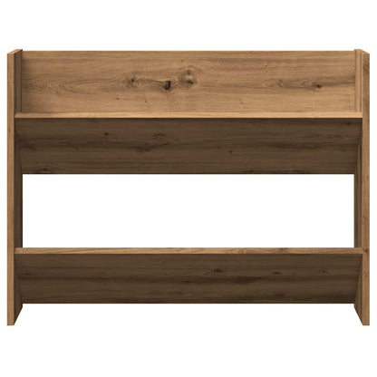 Scarpiera a Muro Rovere Artigianale 80x18x60 cm in Truciolato