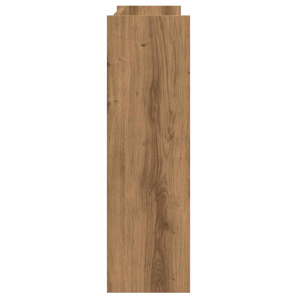 Scarpiera a Muro Rovere Artigianale 80x18x60 cm in Truciolato