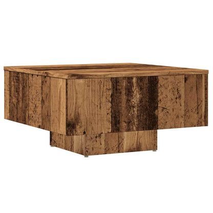Tavolino Salotto Legno Antico 60x60x31,5 cm Legno Multistrato