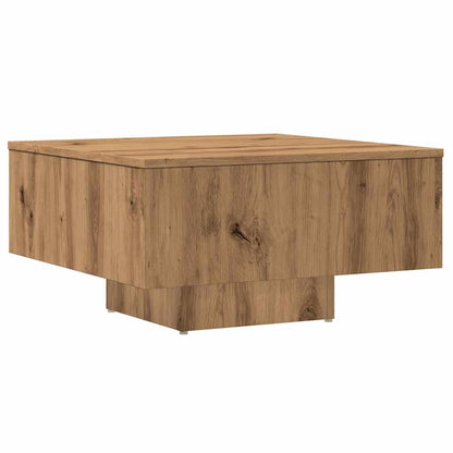 Tavolino da Salotto Rovere Artigianale 60x60x31,5 cm Truciolato
