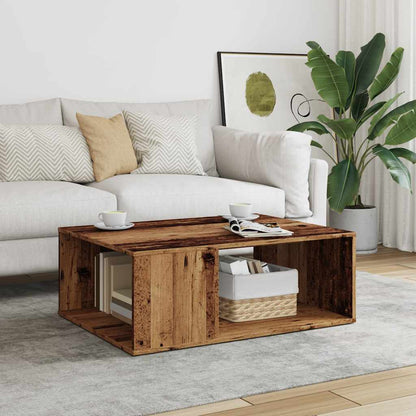 Tavolino da Salotto Legno Antico 90x67x33 cm in Truciolato