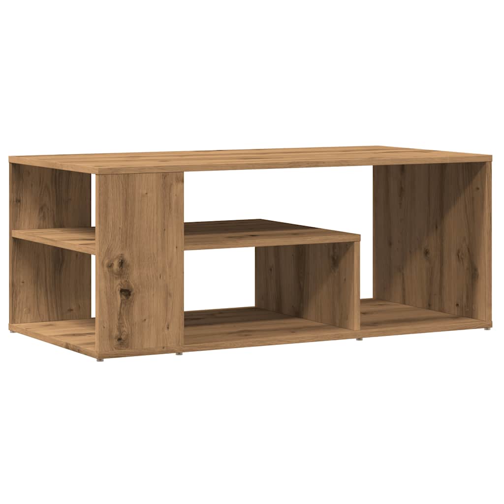 Tavolino Salotto Rovere Artigianale 100x50x40 cm in Truciolato