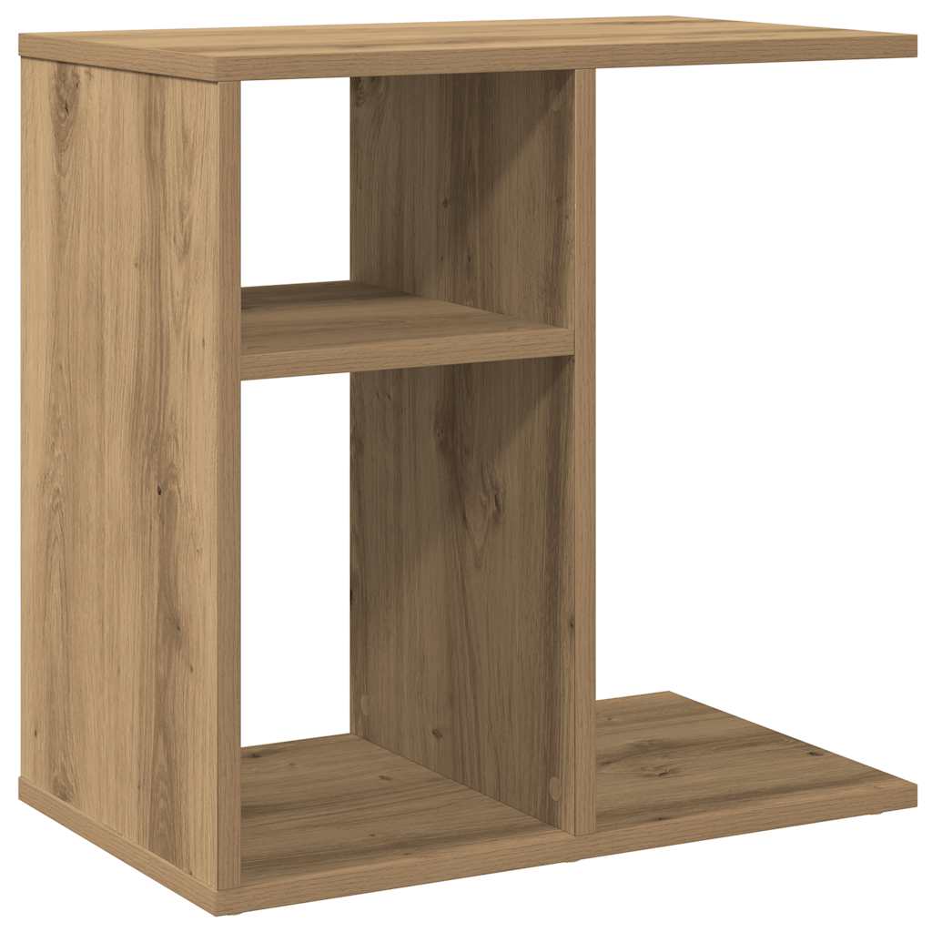 Tavolino Rovere Artigianale 50x30x50 cm Legno Multistrato