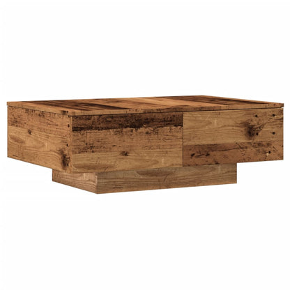 Tavolino da Salotto Legno Antico 90x60x31 cm Legno Multistrato