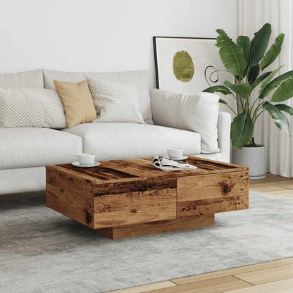 Tavolino da Salotto Legno Antico 90x60x31 cm Legno Multistrato