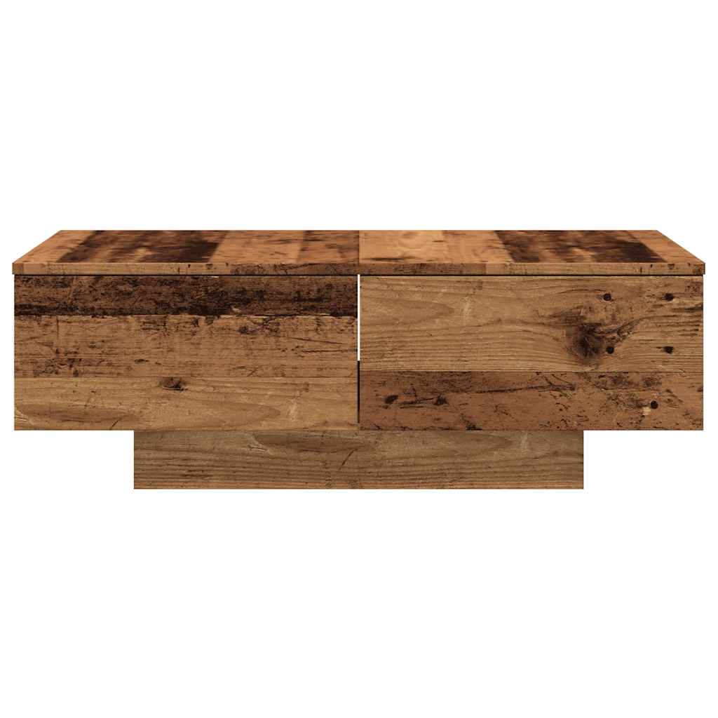 Tavolino da Salotto Legno Antico 90x60x31 cm Legno Multistrato