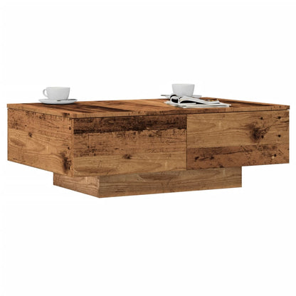 Tavolino da Salotto Legno Antico 90x60x31 cm Legno Multistrato