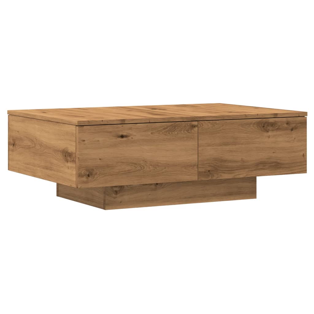 Tavolino da Salotto Rovere Artigianale 90x60x31 cm Truciolato