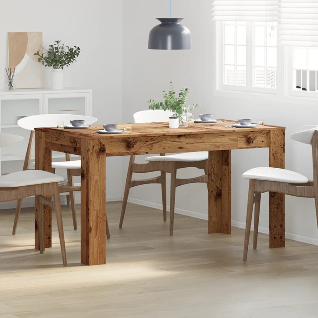 Tavolo da Pranzo Legno Antico 140x74,5x76 cm Legno Multistrato