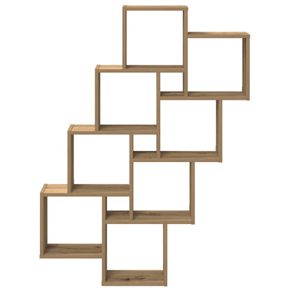 Mensola a Muro Cubo Artigianale 90x15x119,5cm Legno Multistrato
