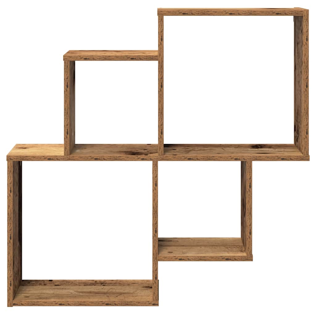 Mensola da Parete Legno Vecchio 80x15x78,5 cm Legno Multistrato