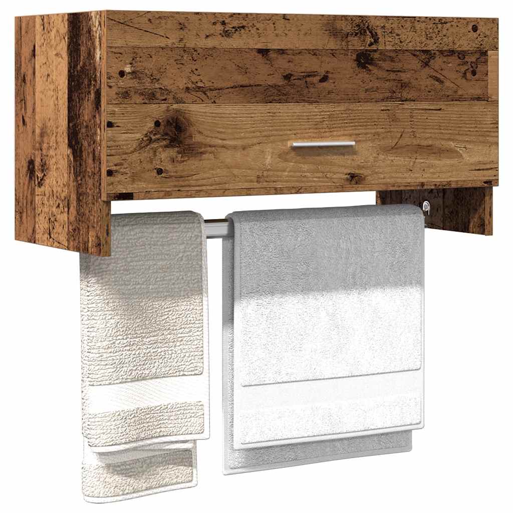 Armadio Legno Vecchio 70x32,5x35 cm in Legno Multistrato