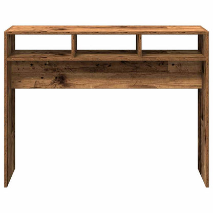 Tavolino Consolle Legno Antico 105x30x80 cm in Truciolato