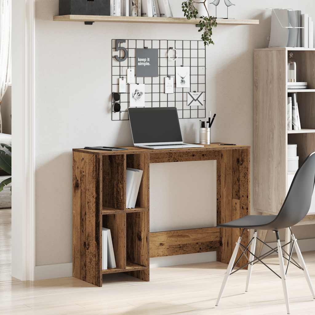 Scrivania Legno Antico 102,5x35x75 cm in Legno Multistrato