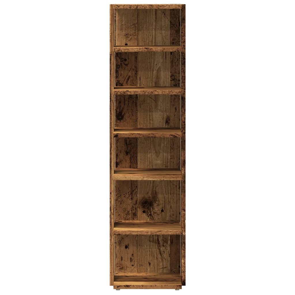 Scarpiera Legno Antico 28x27x102 cm in Legno Multistrato