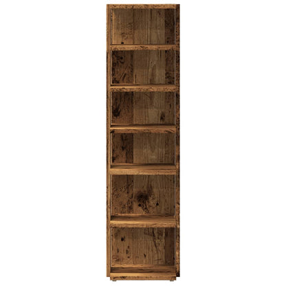 Scarpiere 2 pz Legno Antico 28x27x102 cm in Legno Multistrato