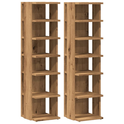 Scarpiere 2 pz Rovere Artigianale 28x27x102 cm in Truciolato