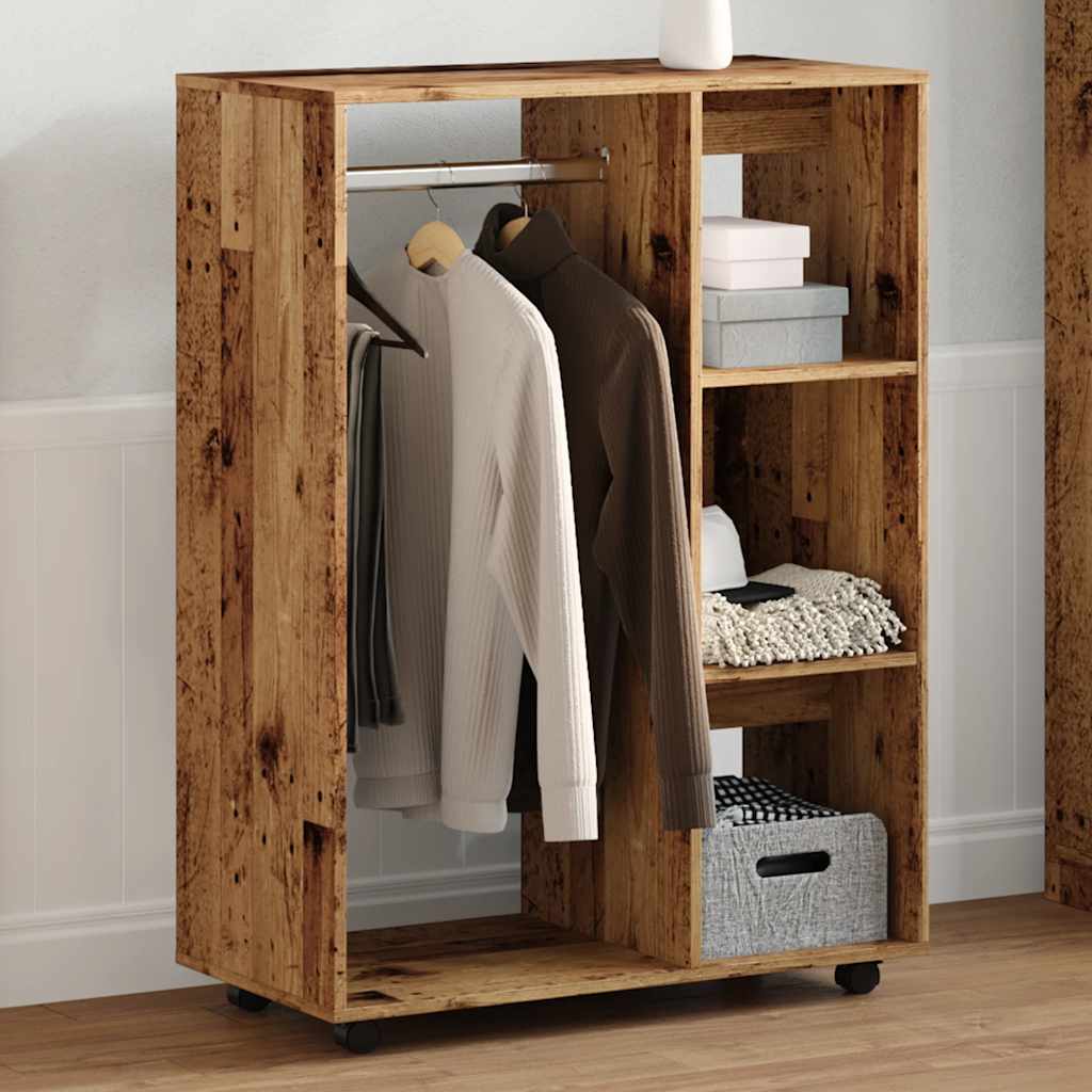 Armadio Legno Antico 80x40x110 cm in Legno Multistrato