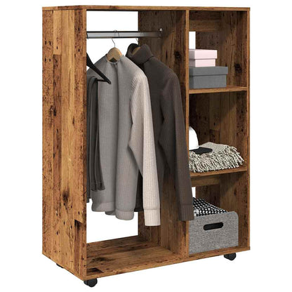 Armadio Legno Antico 80x40x110 cm in Legno Multistrato