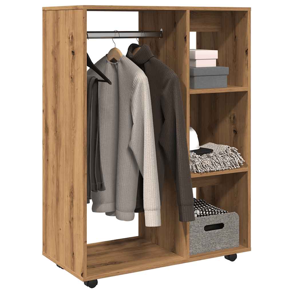 Armadio Rovere Artigianale 80x40x110 cm in Legno Multistrato