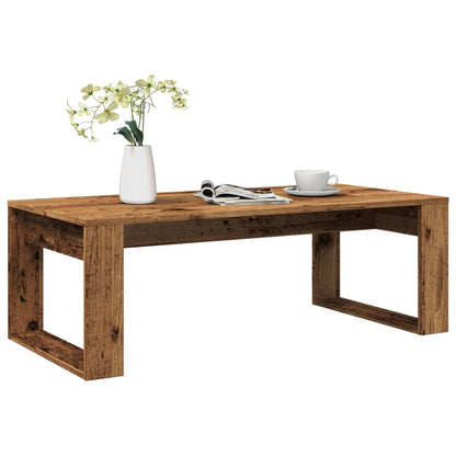 Tavolino da Salotto Legno Antico 102x50x35 cm in Truciolato