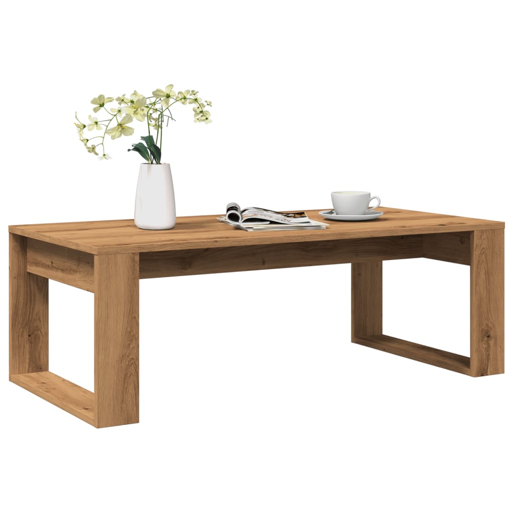 Tavolino Salotto Rovere Artigianale 102x50x35 cm in Truciolato