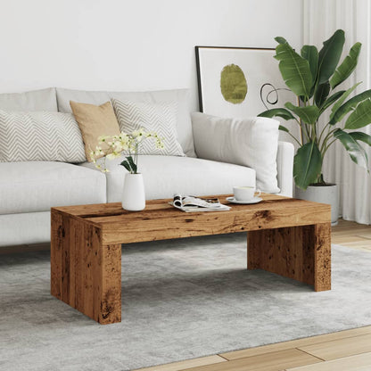Tavolino da Salotto Legno Antico 102x50x35 cm in Truciolato