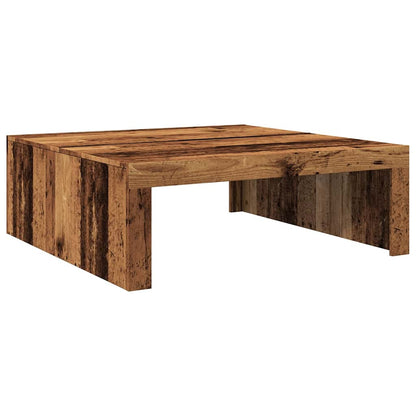 Tavolino Salotto Legno Antico 100x100x35 cm in Truciolato