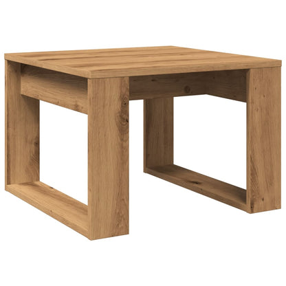 Tavolino da Salotto Rovere Artigianale 50x50x35cm in Truciolato