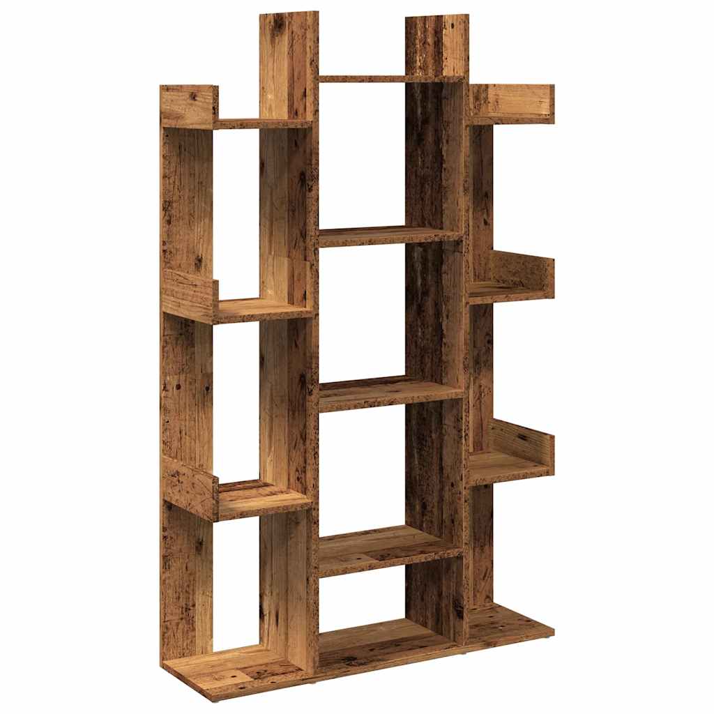 Libreria Legno Antico 86x25,5x140 cm in Legno Multistrato