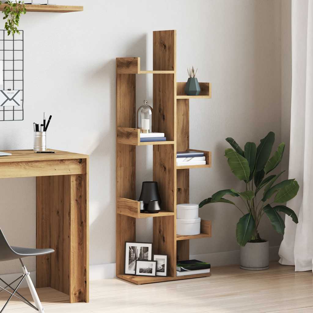 Libreria Rovere Artigianale 48x25,5x140 cm Legno Multistrato