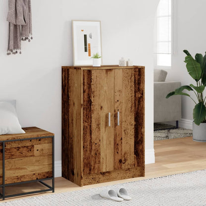 Scarpiera Legno Antico 60x35x92 cm in Legno Multistrato