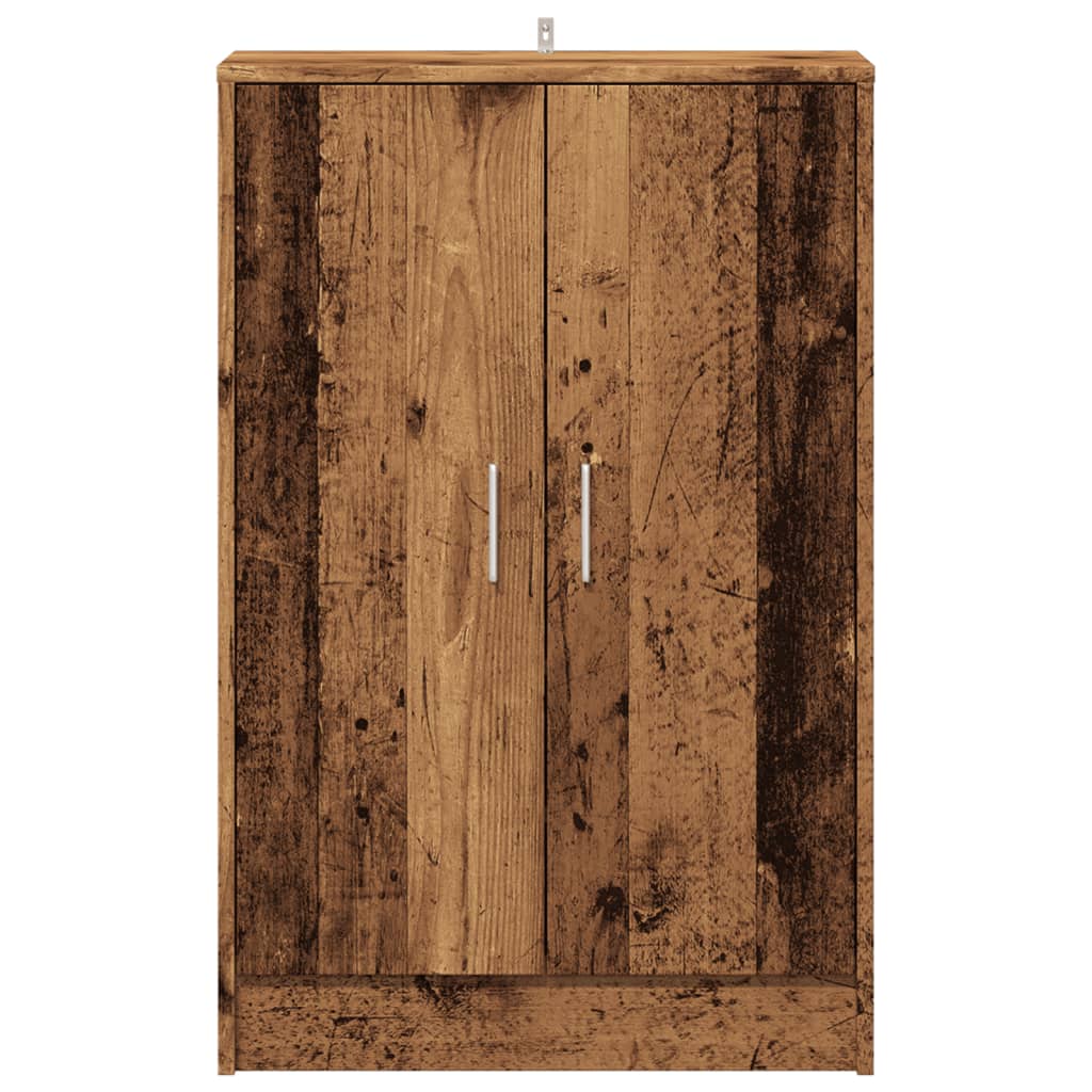 Scarpiera Legno Antico 60x35x92 cm in Legno Multistrato