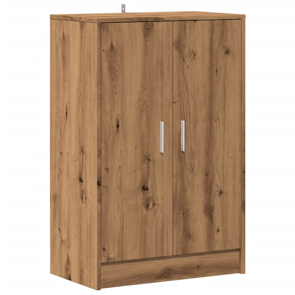 Scarpiera Rovere Artigianale 60x35x92 cm in Legno Multistrato