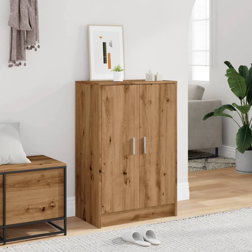 Scarpiera Rovere Artigianale 60x35x92 cm in Legno Multistrato