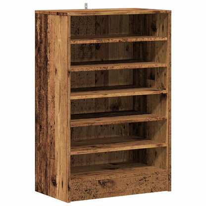 Scarpiera Legno Antico 60x35x92 cm in Legno Multistrato