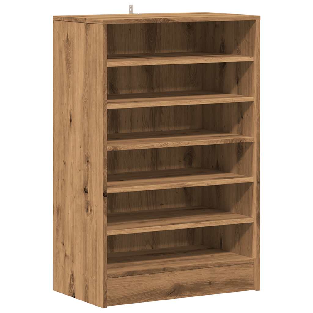 Scarpiera Rovere Artigianale 60x35x92 cm in Legno Multistrato