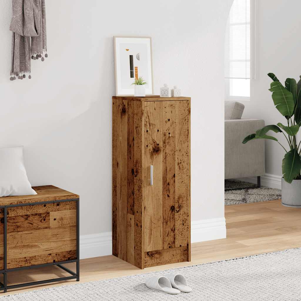 Scarpiera Legno Vecchio 32x35x92 cm in Legno Multistrato