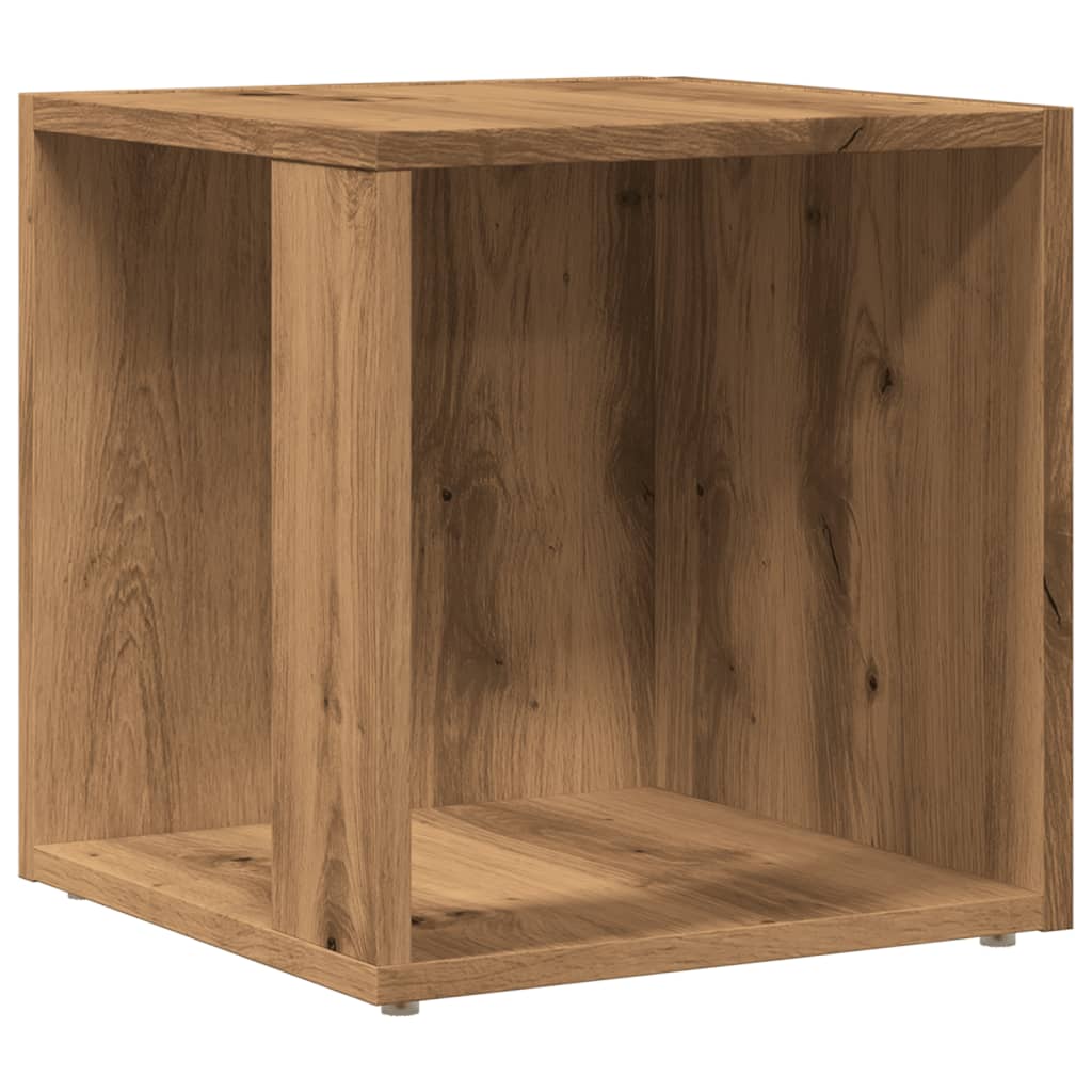 Tavolino da Salotto Rovere Artigianale 33x33x34cm in Truciolato