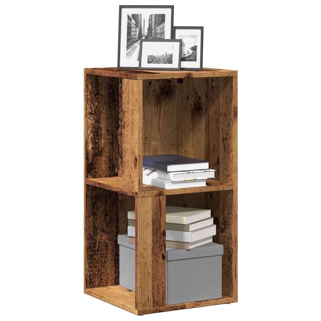 Mobile Angolare Legno Antico 33x33x67 cm in Truciolato