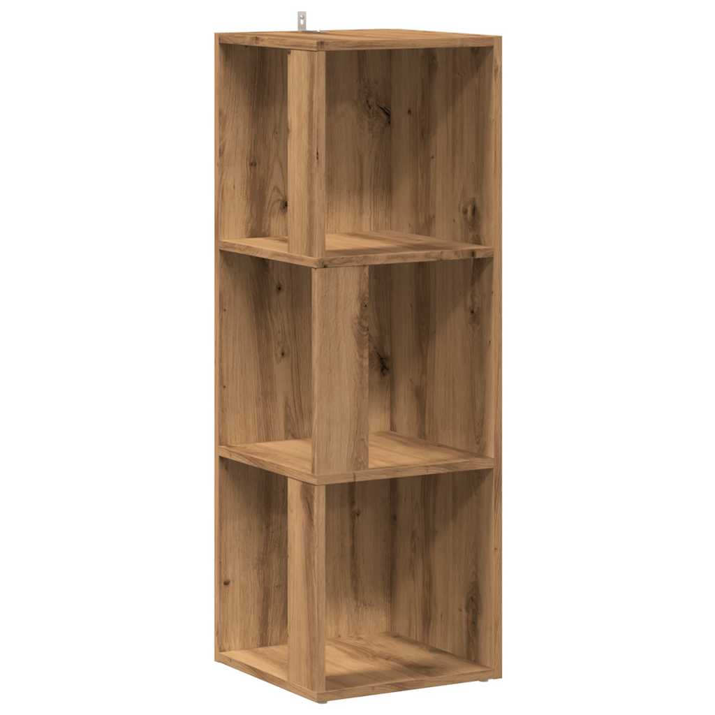 Mobile Angolare Rovere Artigianale 33x33x100 cm in Truciolato