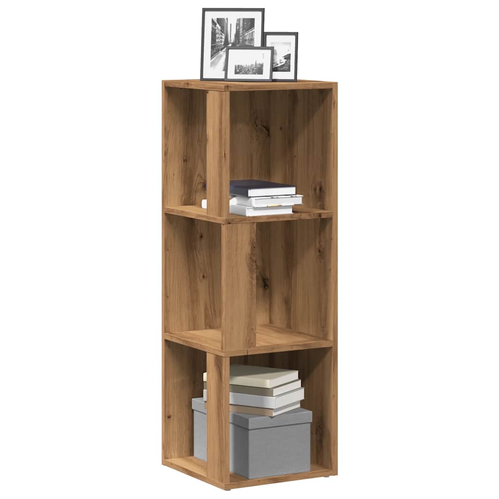 Mobile Angolare Rovere Artigianale 33x33x100 cm in Truciolato