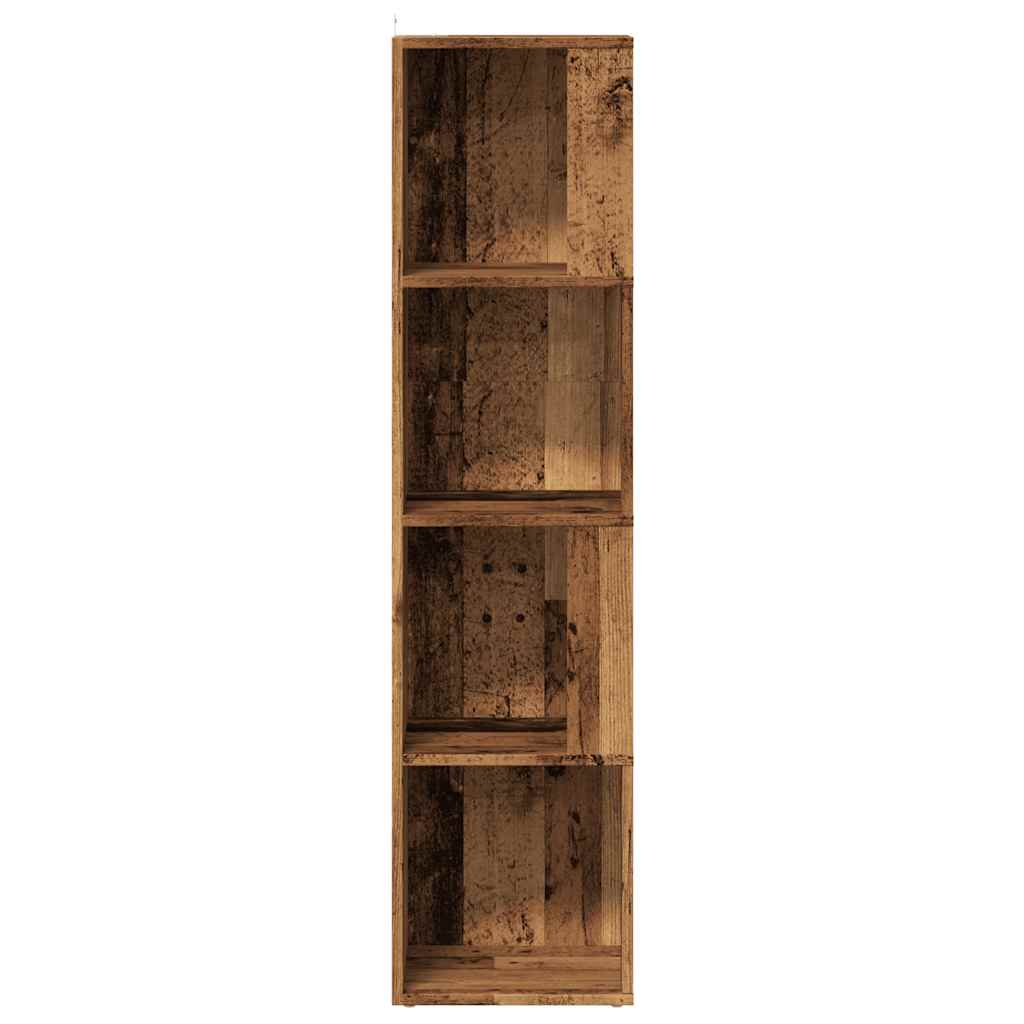 Scaffale Angolare Legno Vecchio 33x33x132 cm in Truciolato