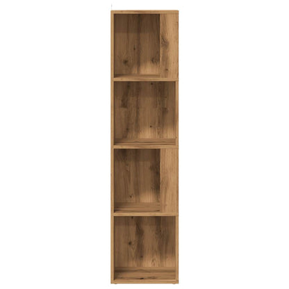 Scaffale Angolare Rovere Artigianale 33x33x132 cm in Truciolato